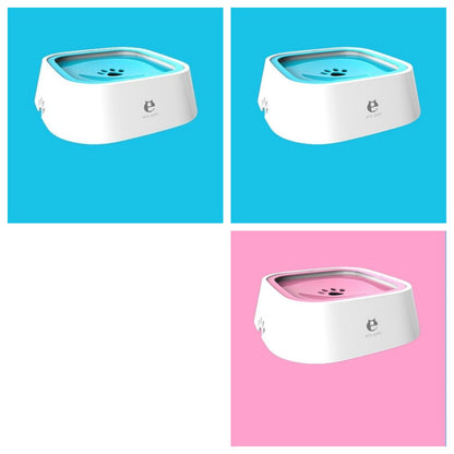 Anti Spill Floating Pet Water Bowl Slow Feeder Dispenser